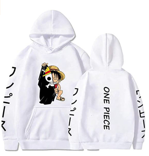 One Piece Sauron Anime Plush Loose Hoodie Sweater