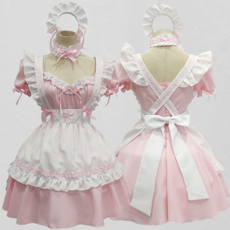 Cute Maid Cosplay Lolita Dress for WomenAnime CostumeOne-Piece Dress