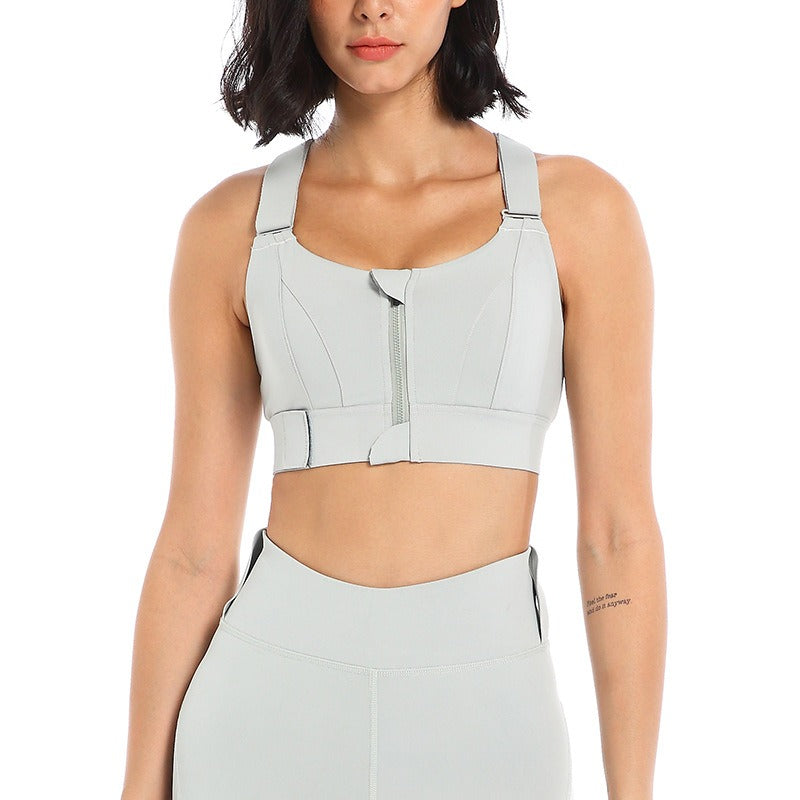 Sports bra for women, shock-absorbing running, gathering bra can be worn externally in summer