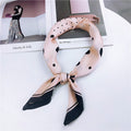 70 size polka dot scarf, small square scarf, women's spring and autumn new versatile artistic decoration scarf, chic scarf