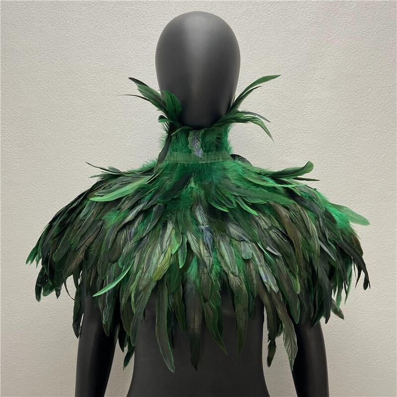Feather cape scarf chicken feather fake collar makeup ball shawl