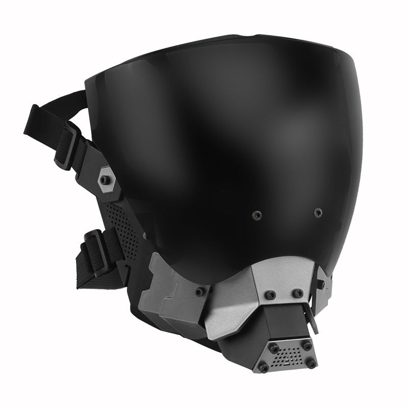 Cyberpunk Cosplay Full Face Mask Removable Double Sided Anti-fog Lens Sports Protective Mask