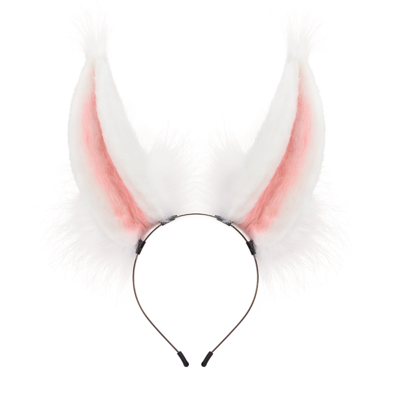Handmade Plush Realistic Rabbit Ears Cosplay Animal Ears Headband Accessory for Live Streaming and Performance