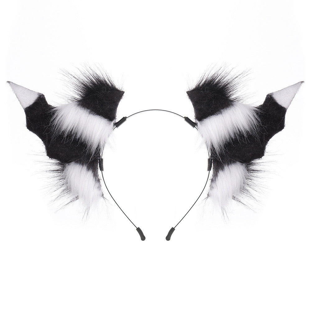 Halloween Dark Headwear, Cosplay Devil Horns, Bat Animal Ears, Multi-Color Hairband, Witch Costume Accessory