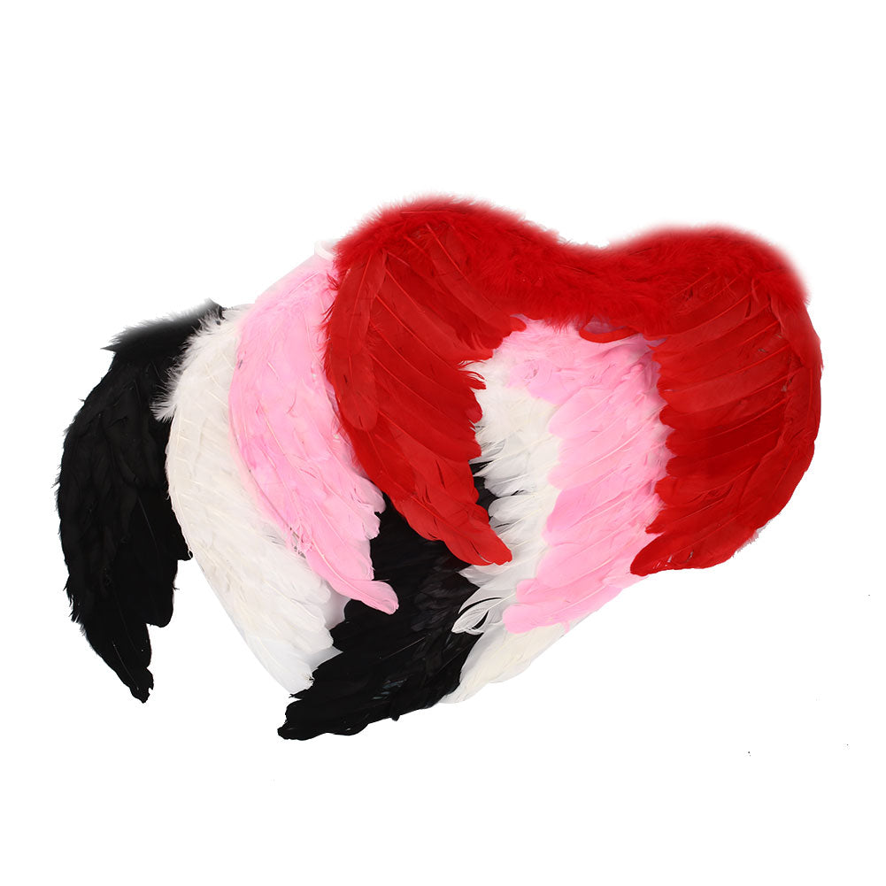 Adult 4 Color Outfit Angel Wing Dress Up Costume Fashion Girls Feather Fairy Pretty Halloween Cosplay Wing Party Supplies