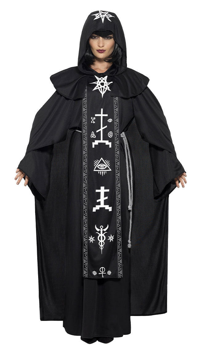 Halloween Costume Cosplay Couple Wizard Robe Costume, Witch, Vampire Outfit