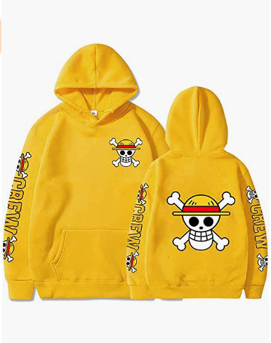 One Piece Sauron Anime Plush Loose Hoodie Sweater
