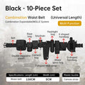 10-in-1 Tactical Holster & Flashlight Pouch Set, MOLLE Compatible Duty Belt System