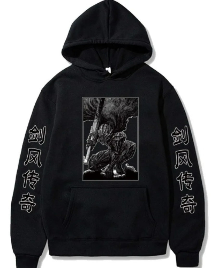 One Piece Sauron Anime Plush Loose Hoodie Sweater