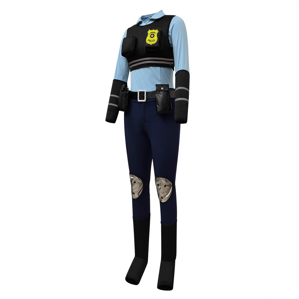Crazy Animal City Cosplay Judy Rabbit Humanoid Costume Full Set Women's Cosplay Outfit