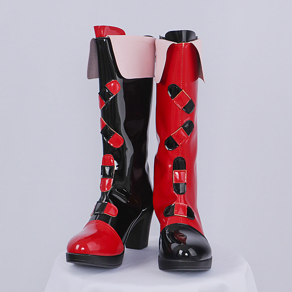 Harley Quinn Cosplay Shoes Anime Chinese Style Woman Game Role playing props
