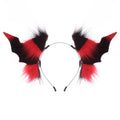Halloween Dark Headwear, Cosplay Devil Horns, Bat Animal Ears, Multi-Color Hairband, Witch Costume Accessory