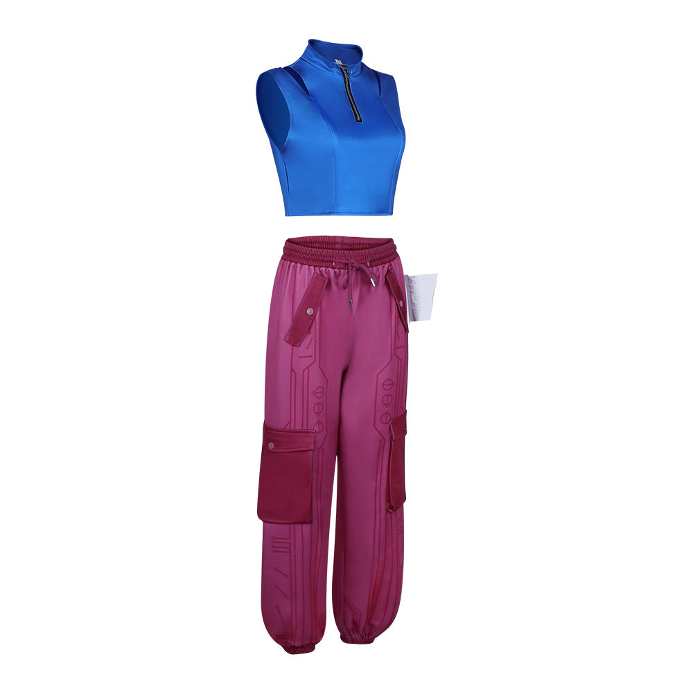 Zombie High School Cosplay Costume Addison Blue Vest Set Movie Character Performance Costume Cosplay Outfit