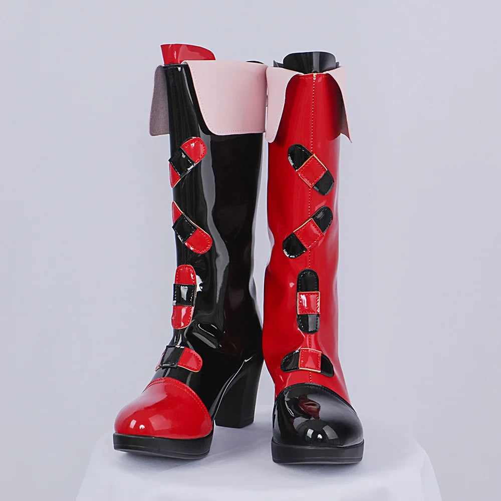 Harley Quinn Cosplay Shoes Anime Chinese Style Woman Game Role playing props