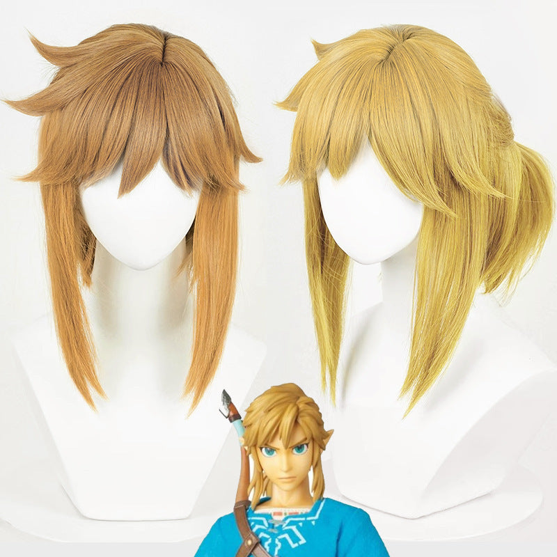 Mufei Zelda Princess cosplay in the wilderness, Link cosplay, wig styling, wig