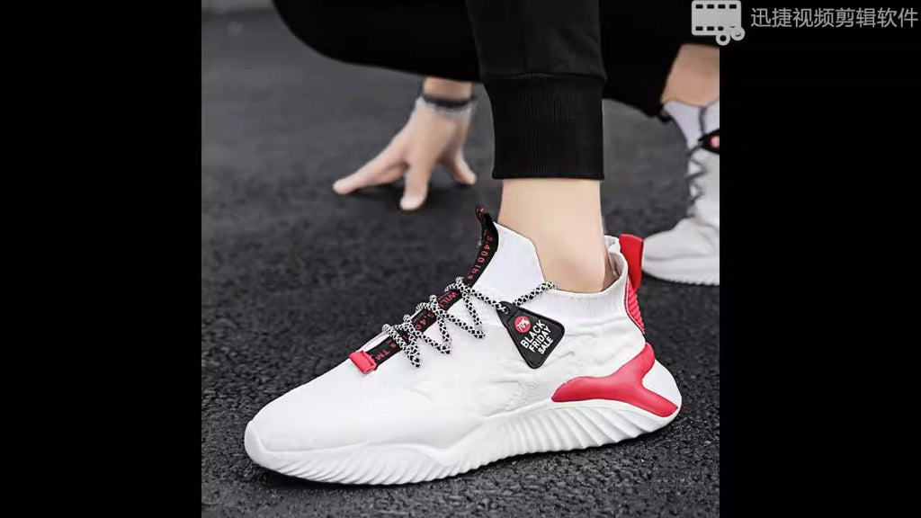 Autumn New One Step Men's Sports Shoes, Casual Men's Shoes, Breathable Flyknit Dad Shoes, Coconut Shoes, Men's