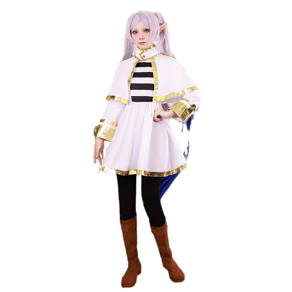 Funeral Lilian cosplay costume, Simmel elf ear magic, game anime cosplay set, female
