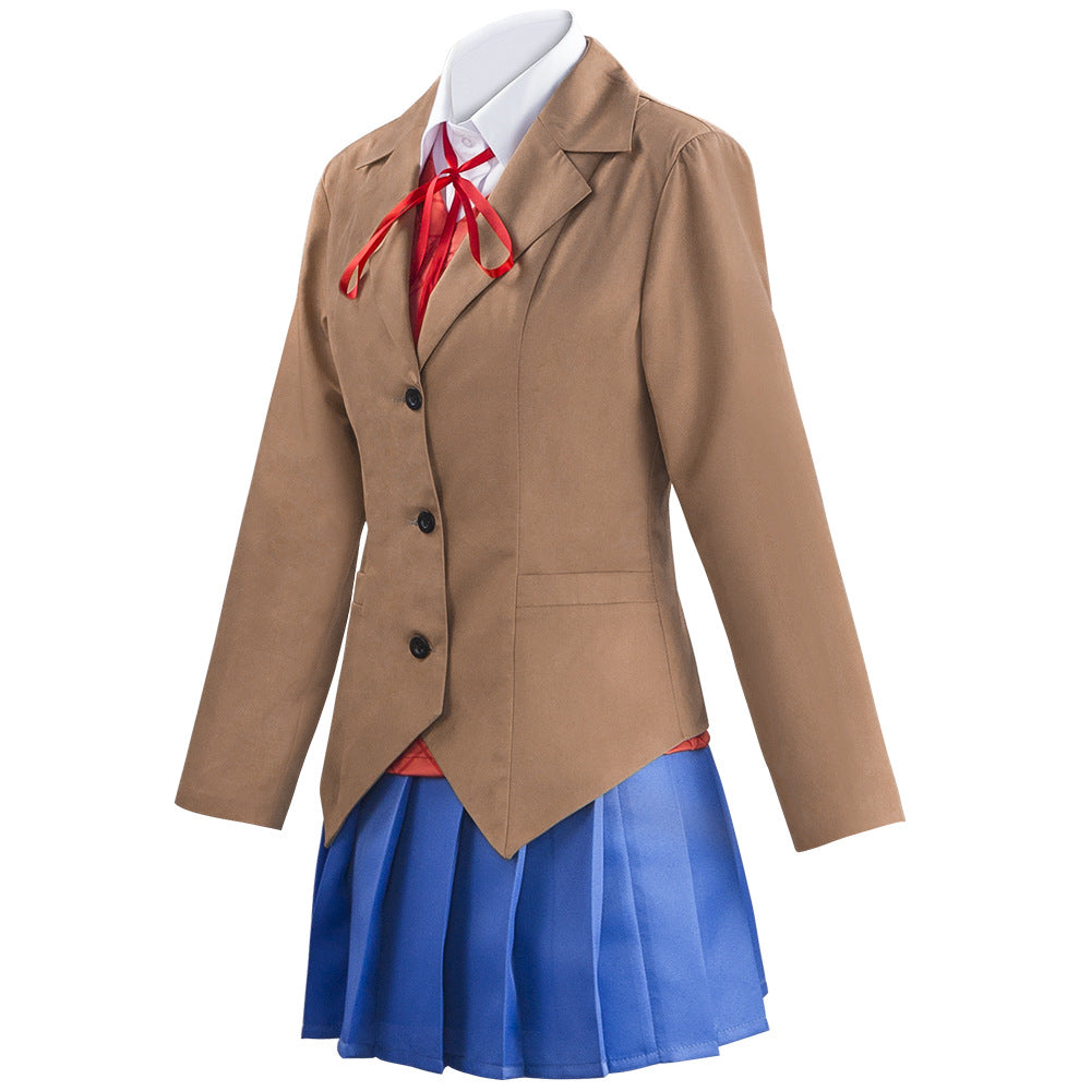 Halloween Costume Monica Women's Literature Club Heartbeat Department Cosplay Costume Monica Cosplay Outfit