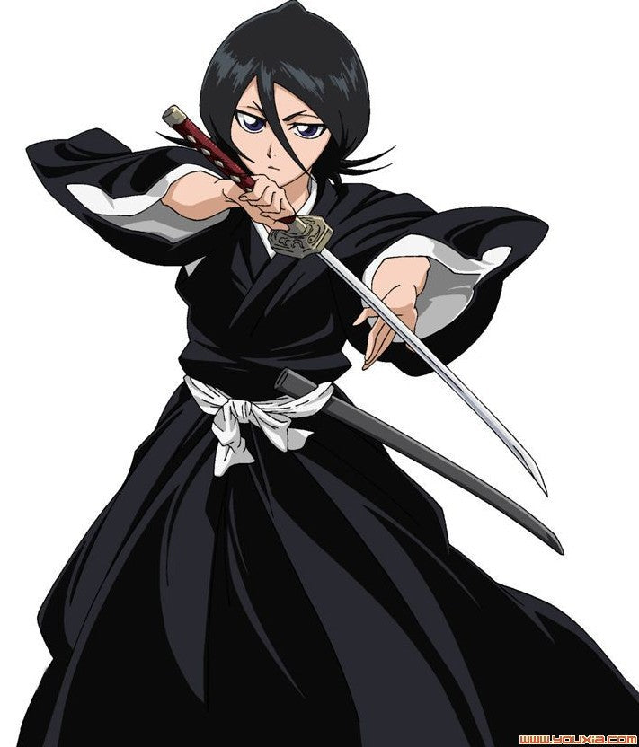 Kuchiki Rukia Shinigami Cosplay Costume Wig Shoes Set Anime Halloween For Woman Men Clothes