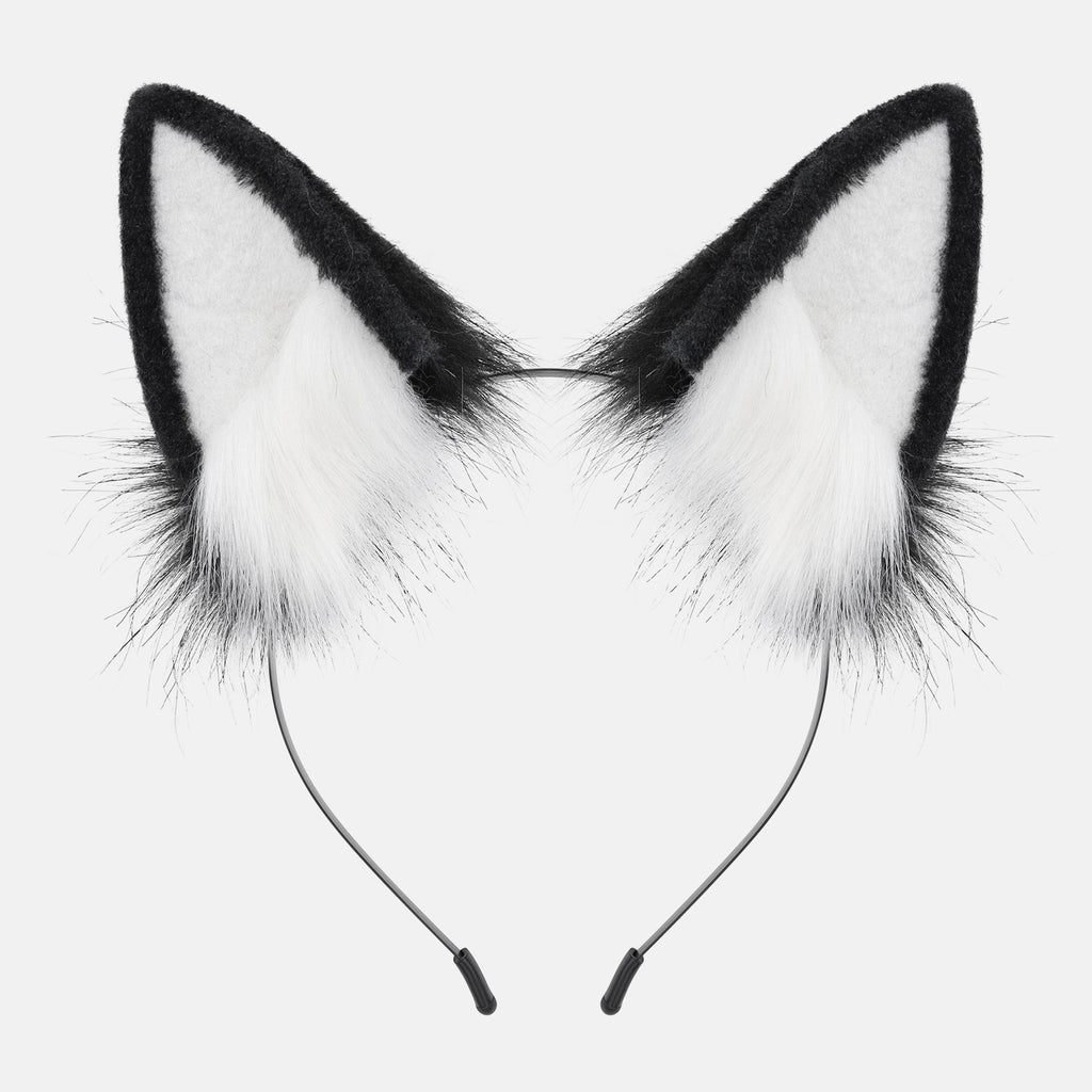 Handmade Plush Cat Ears Festival Party Role Play Cosplay Realistic Fox Animal Ears Headband