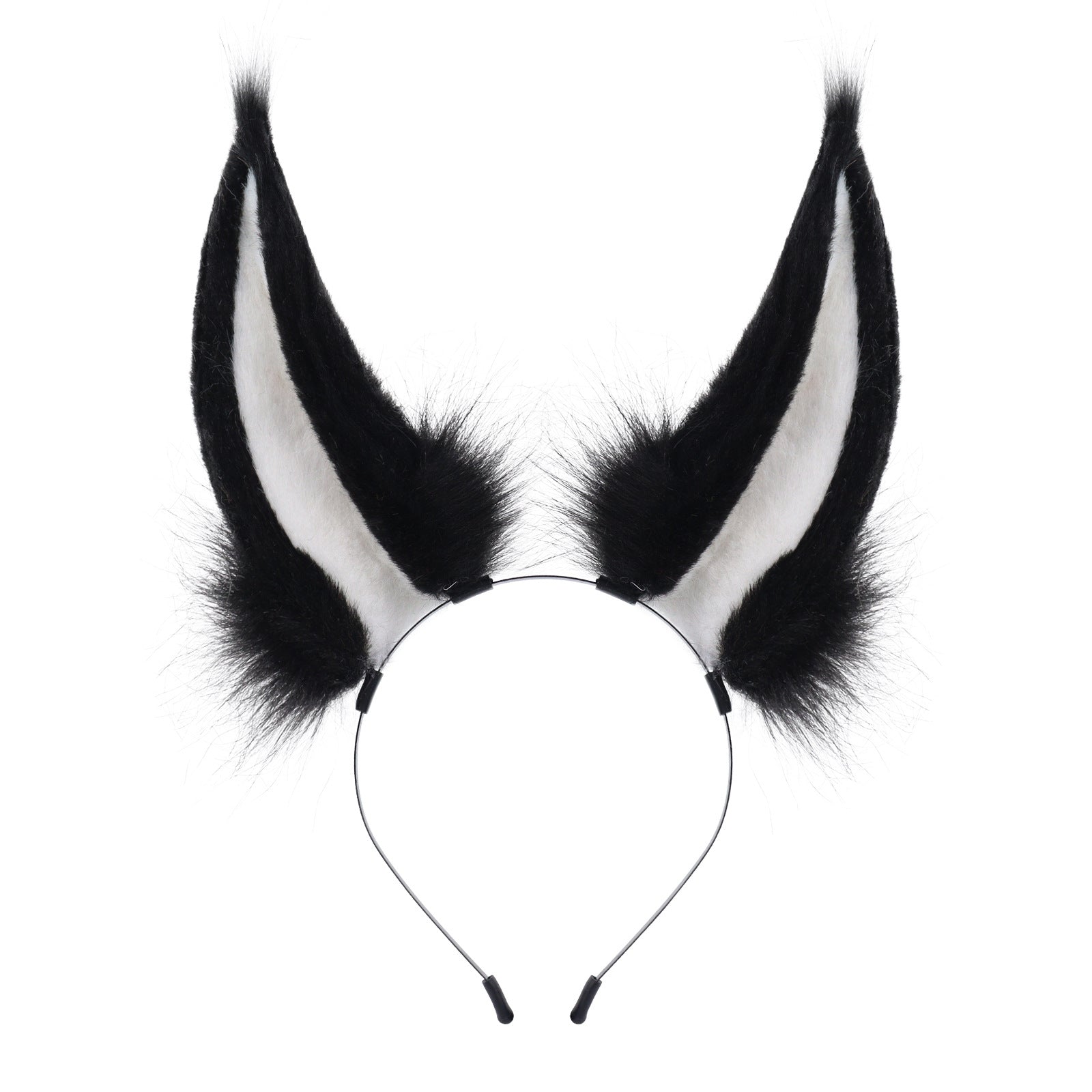 Handmade Plush Realistic Rabbit Ears Cosplay Animal Ears Headband Accessory for Live Streaming and Performance