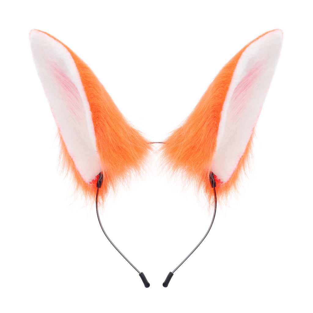Cute Plush Rabbit Ears Hair Accessory for Anime Cosplay Costume, Realistic Animal Ears Headband Hairband
