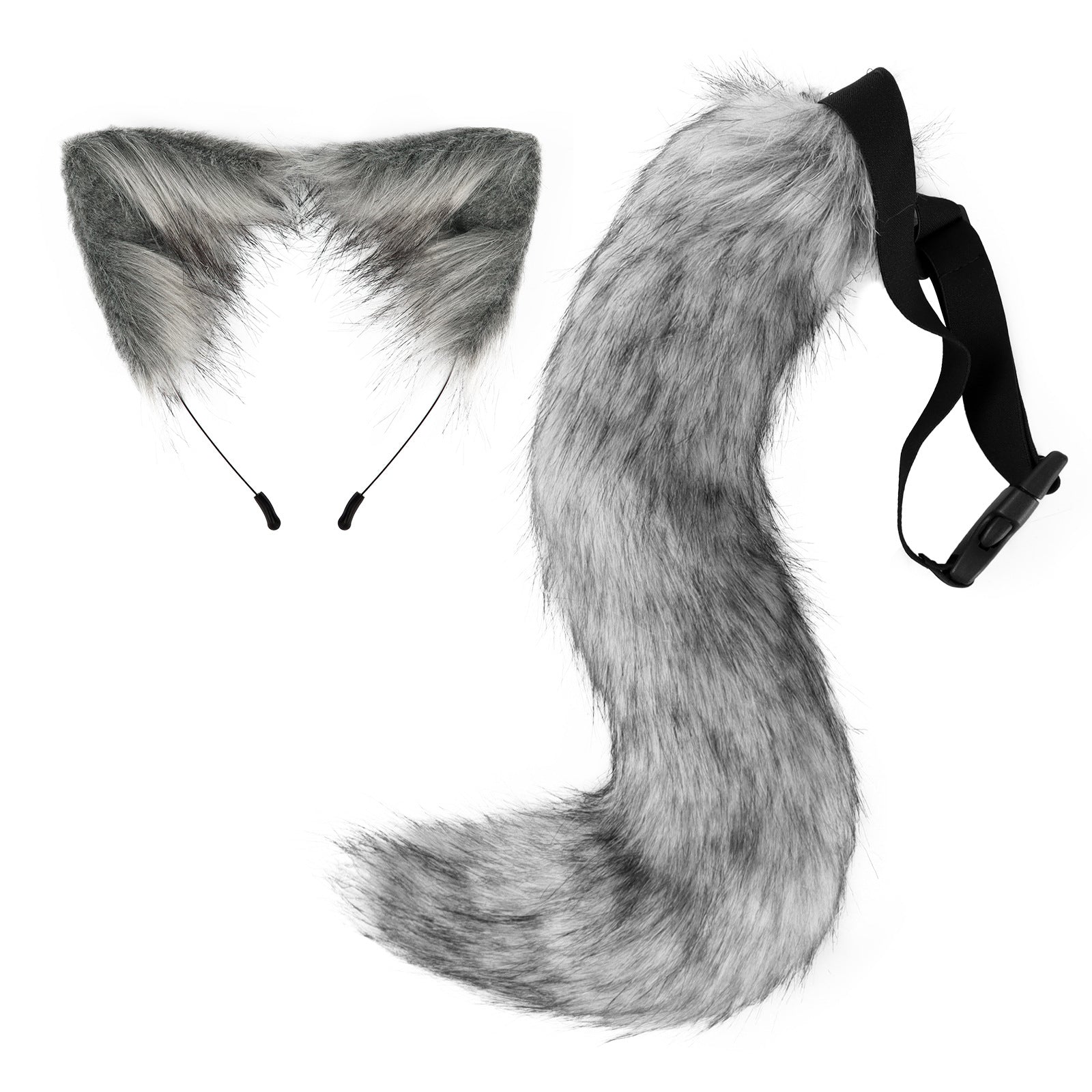 Halloween Cosplay Fake Fox Fur Tail Costume Accessory Animal Tail Cat Ear Headband Hairband Drop Shipping
