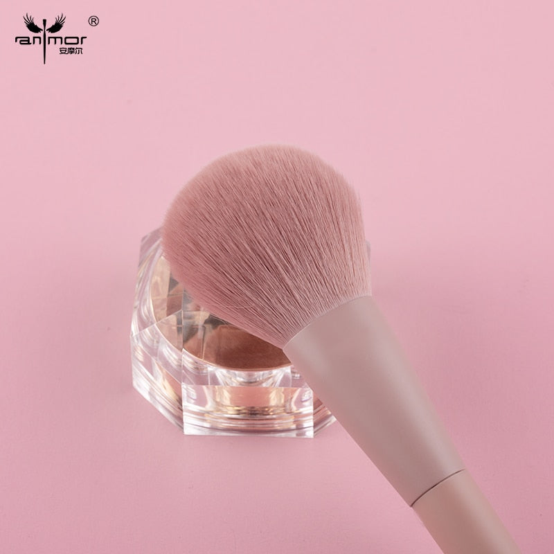 Anmor 11/8Pcs/lot  Makeup Brushes Set Synthetic Hair Professional Make Up Brush For Eyeshadow Foundation Powder Eyeliner Eyelash