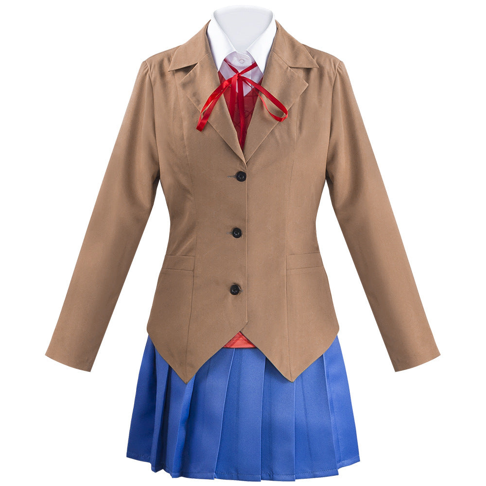 Halloween Costume Monica Women's Literature Club Heartbeat Department Cosplay Costume Monica Cosplay Outfit