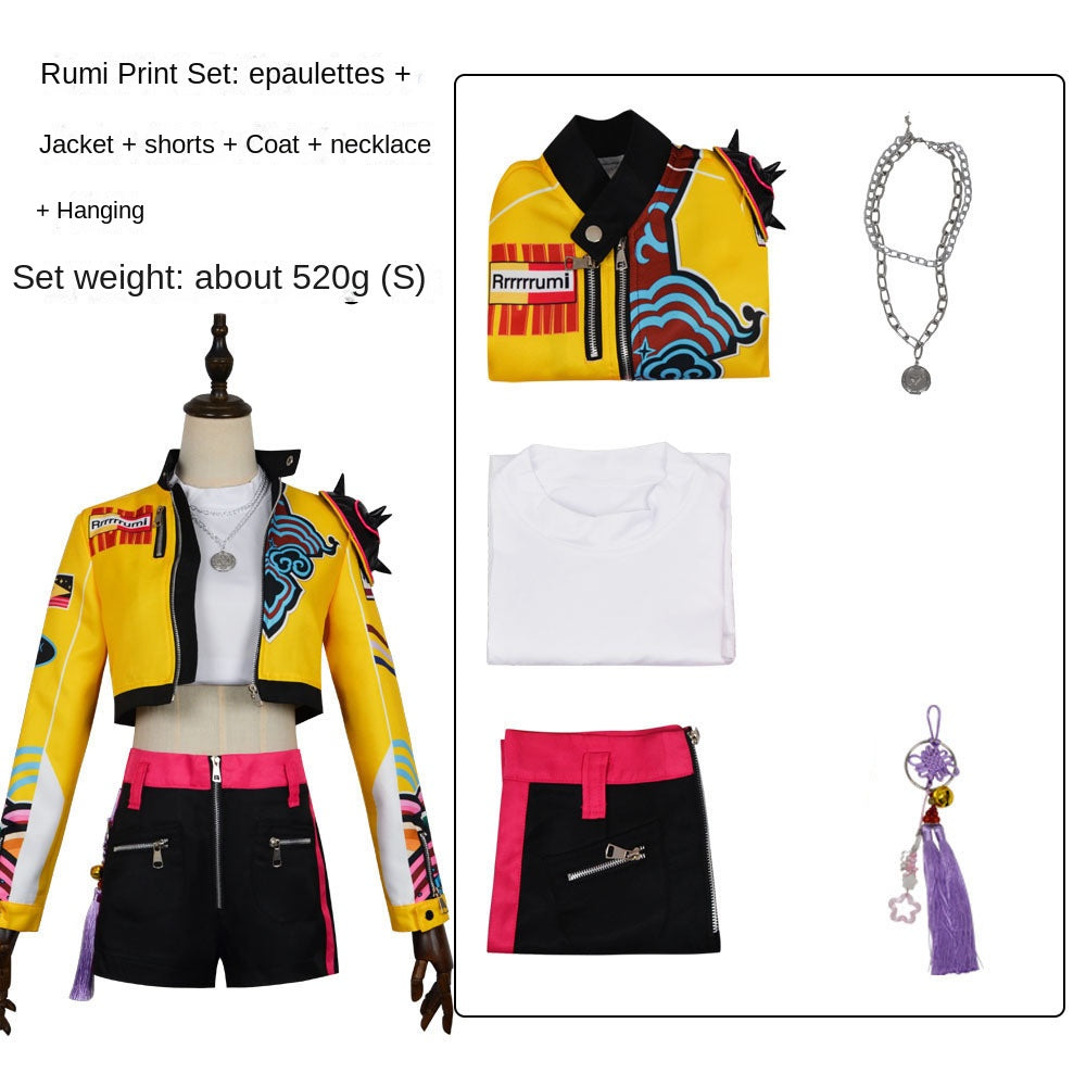 K-POP Witch Hunt cosplay costume Rumi embroidery Zoe cosplay Mira Halloween performance costume