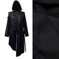 Punk Rock Gothic Medieval Halloween Hacker Cosplay Coat for Men