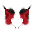 Handmade Realistic Lynx Ears Halloween Plush Headband Cosplay Hair Accessory Wildcat Ear Hair Decoration for Comic Con